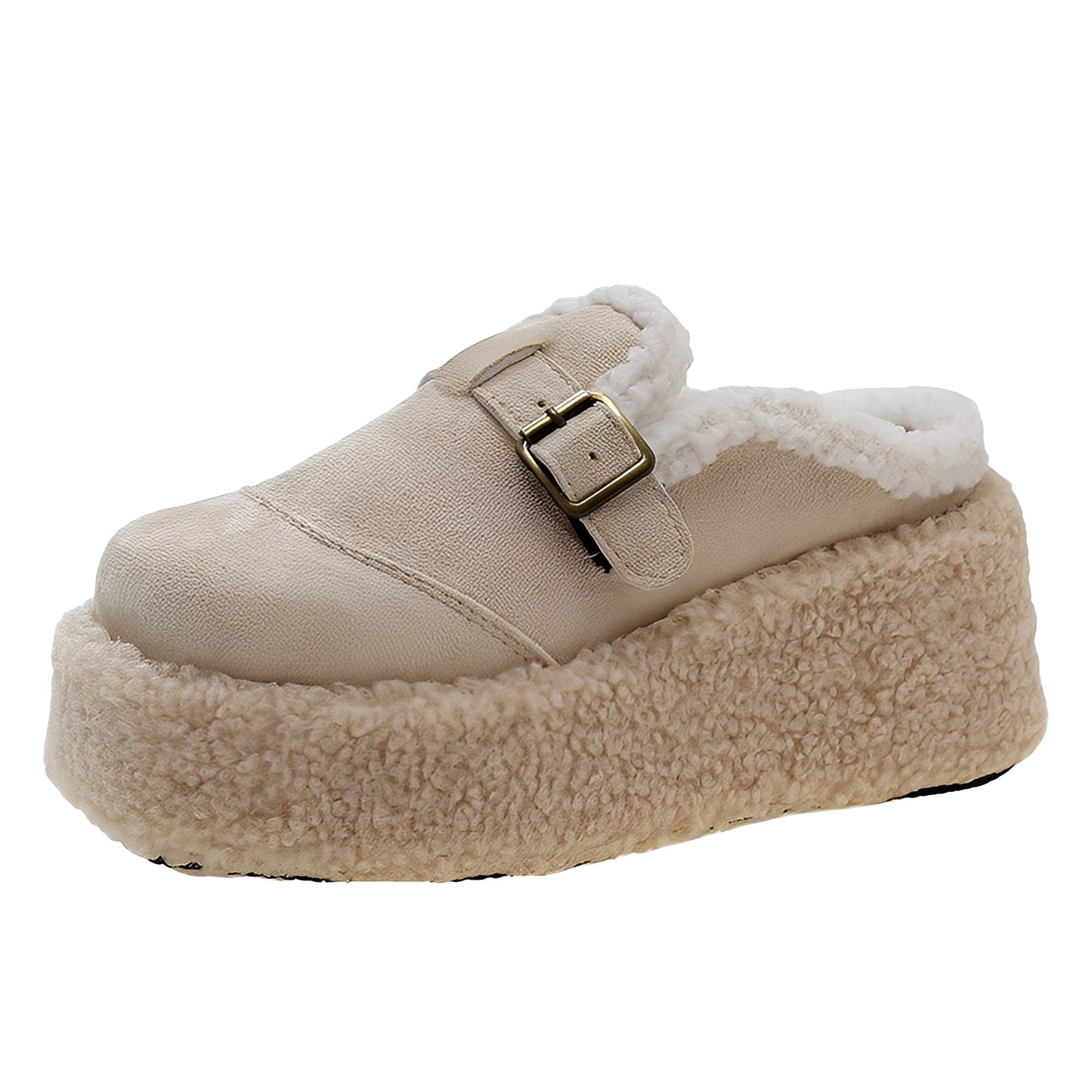 Gabriella - Chaussures compensées décontractées avec intérieur en laine pour femmes