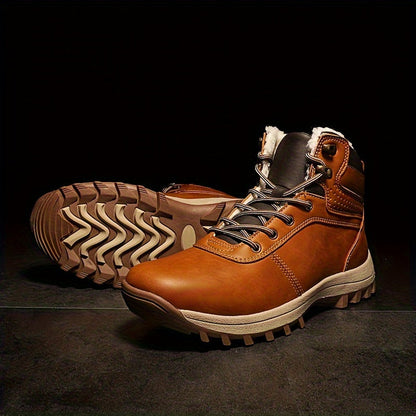 Miroslav - Bottes-d'hiver en cuir vintage - Pour homme stylé