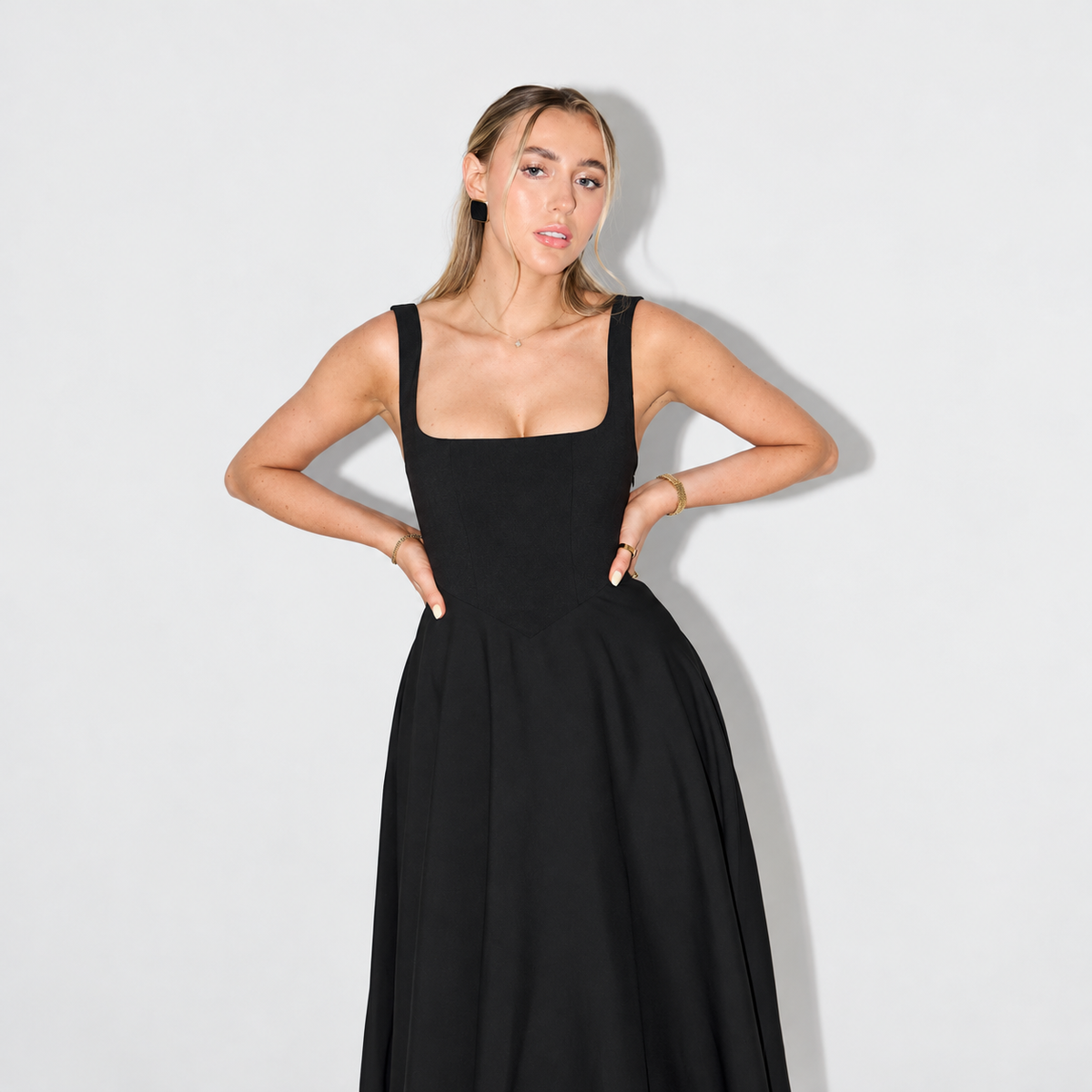 Melisandre - Robe Midi Femme, Élégante & Polyvalente