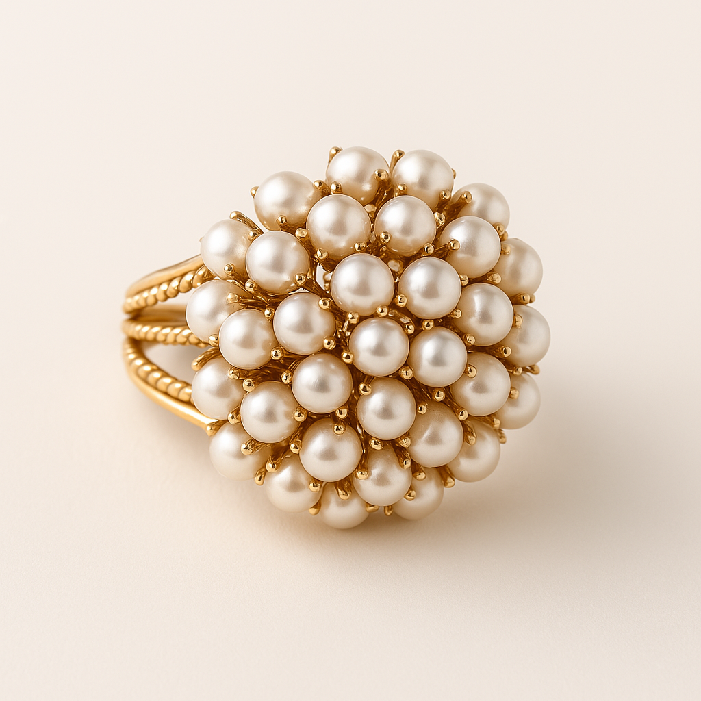 Sharnie – Bague avec perles serties