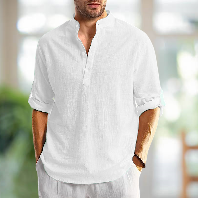 Bryson - Chemise Décontractée en Lin pour Homme