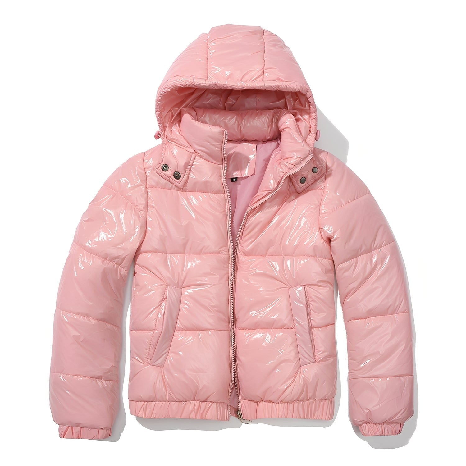 Yazmin - Une veste épaisse et brillante pour femmes avec capuche