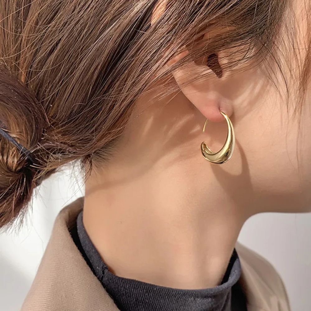 Zeinab – Boucles d'oreilles créoles en or