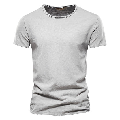 Roderick - T-shirt décontracté à manches courtes pour hommes en coton