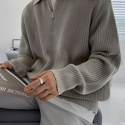 Jeffrey - Elegant sweater, casual knit for men