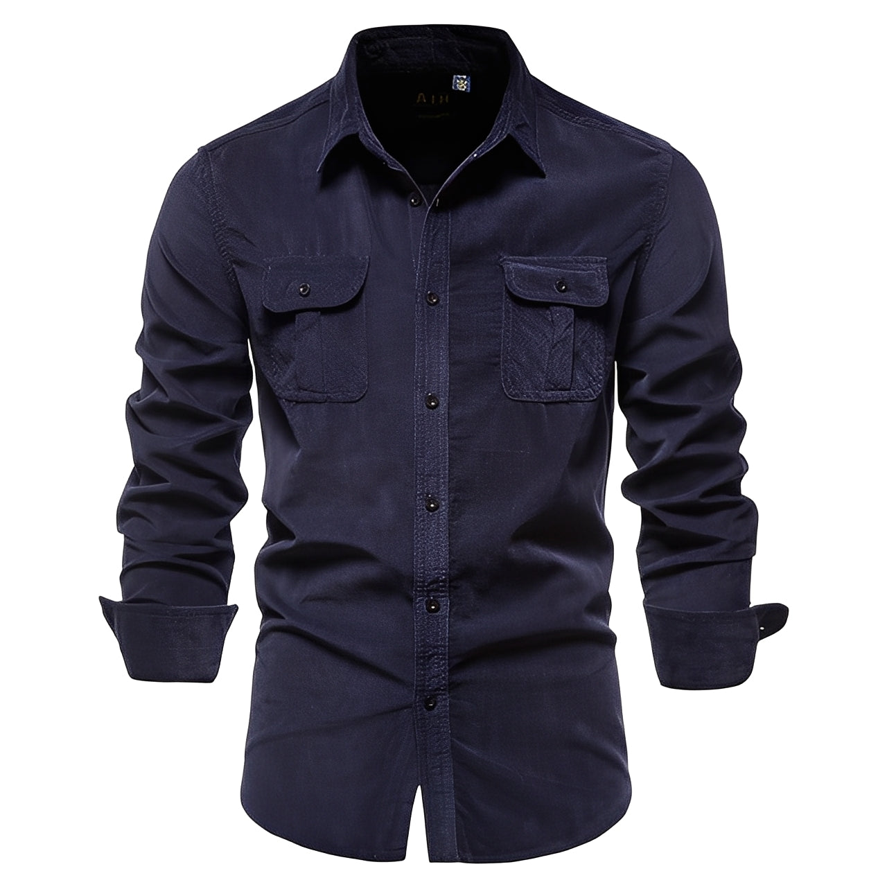 Colbert - Chemise à Manches Longues Simple pour Hommes