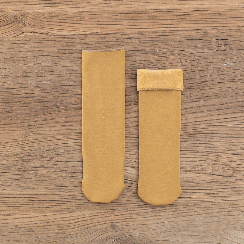 Gloria - Chaussettes en velours chaudes pour femmes pour l'hiver
