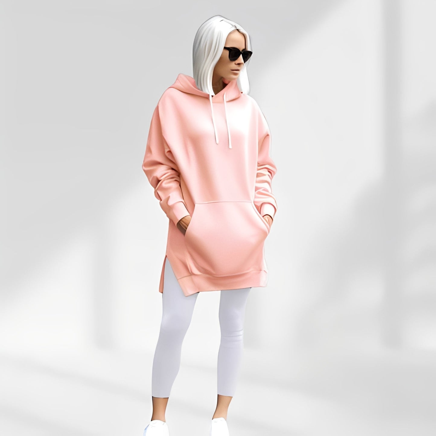 Amarante - Grande veste à capuche pour femme