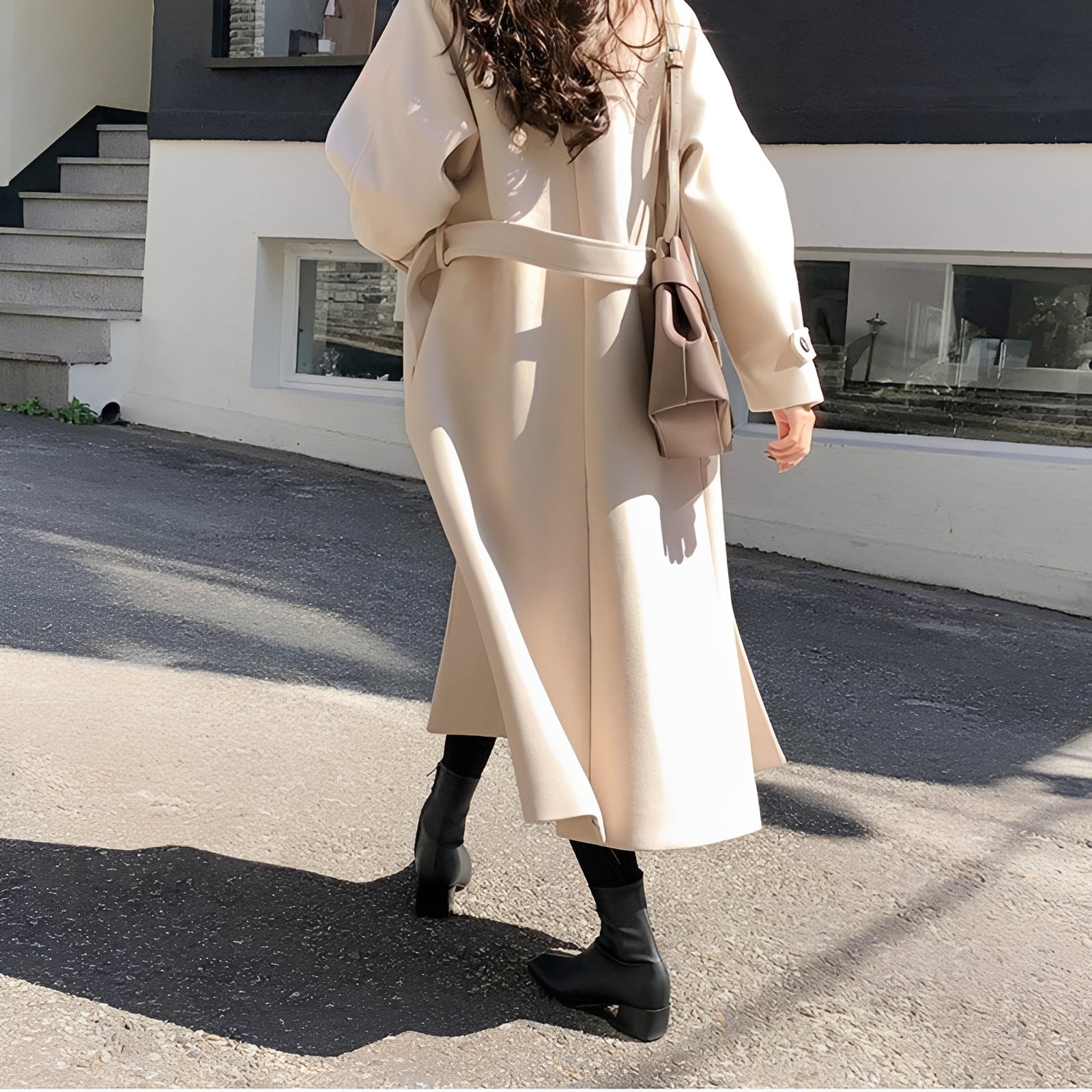 Bethany - Manteau long en laine élégant pour femmes