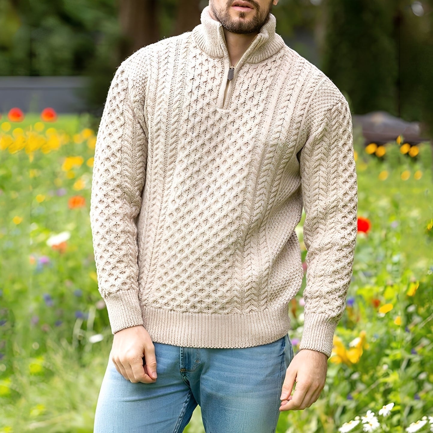 Henry - Elegant and loose sweater for men