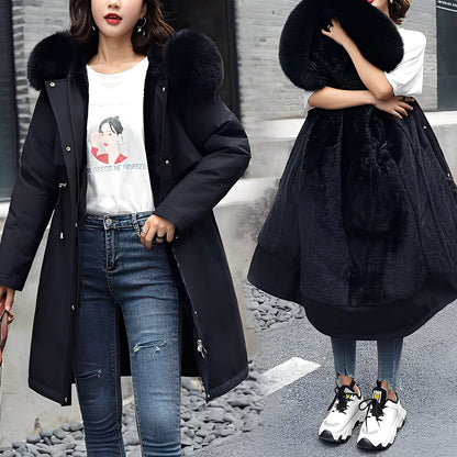 Evette - Manteau chaud et élégant avec capuche pour femmes