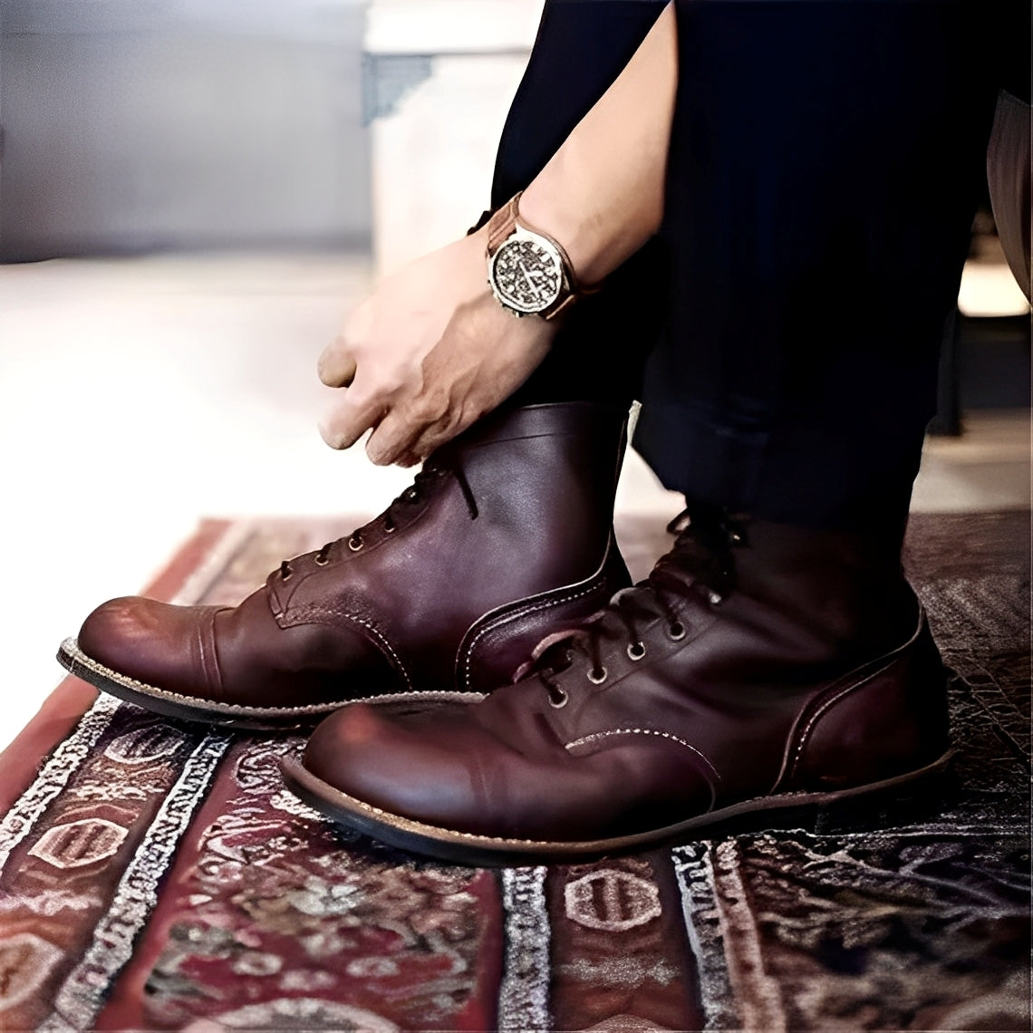 Lucrèce - Bottines vintage à lacets