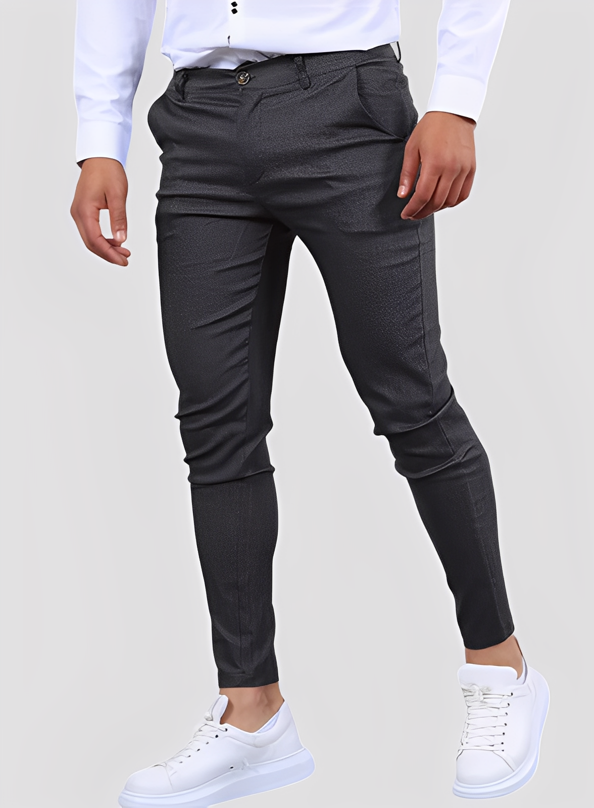 Reynard - Pantalon ajusté formel et souple pour hommes