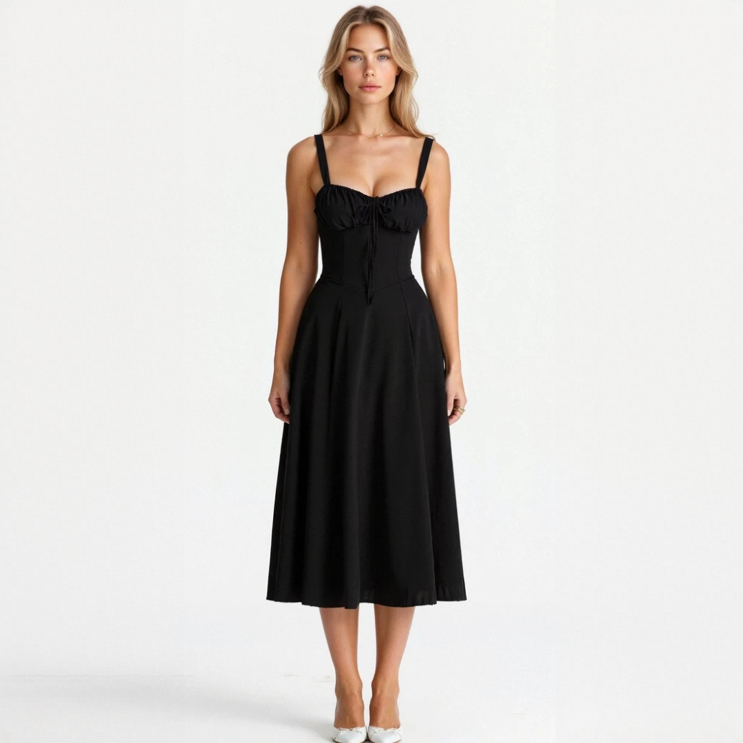 Liana - Robe midi raffinée
