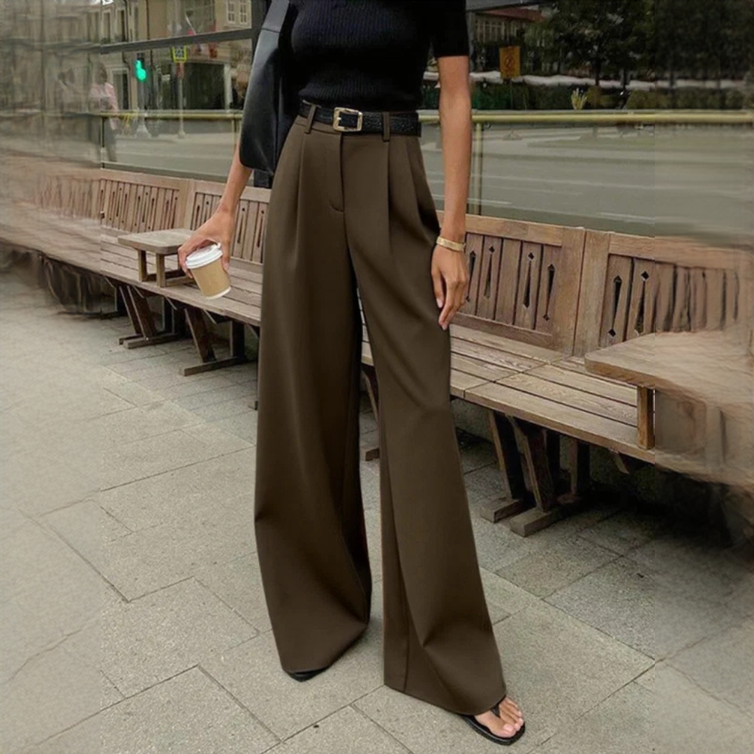 Marlene - Pantalon élégant à jambes larges