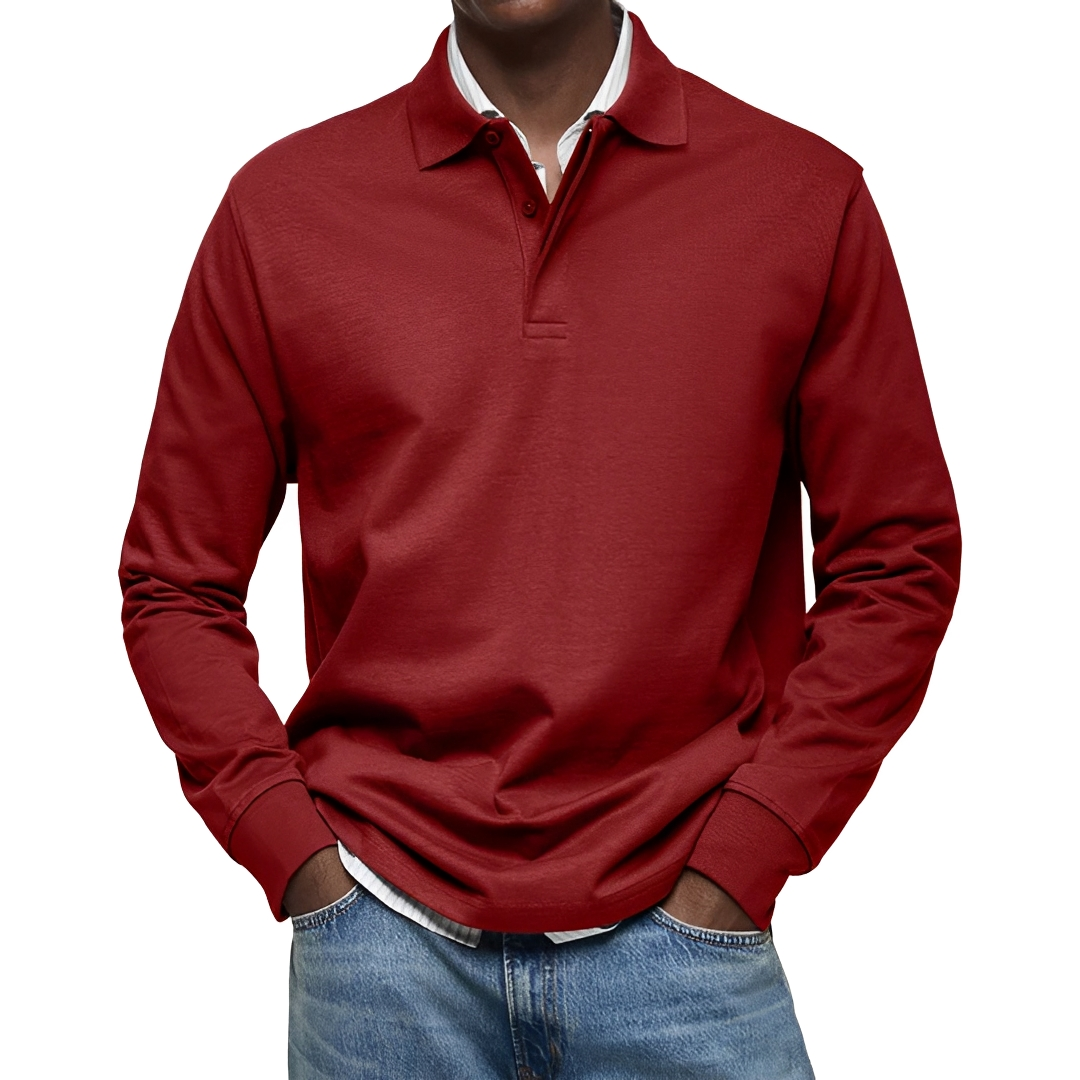 Argus - Polo pour homme à manches longues