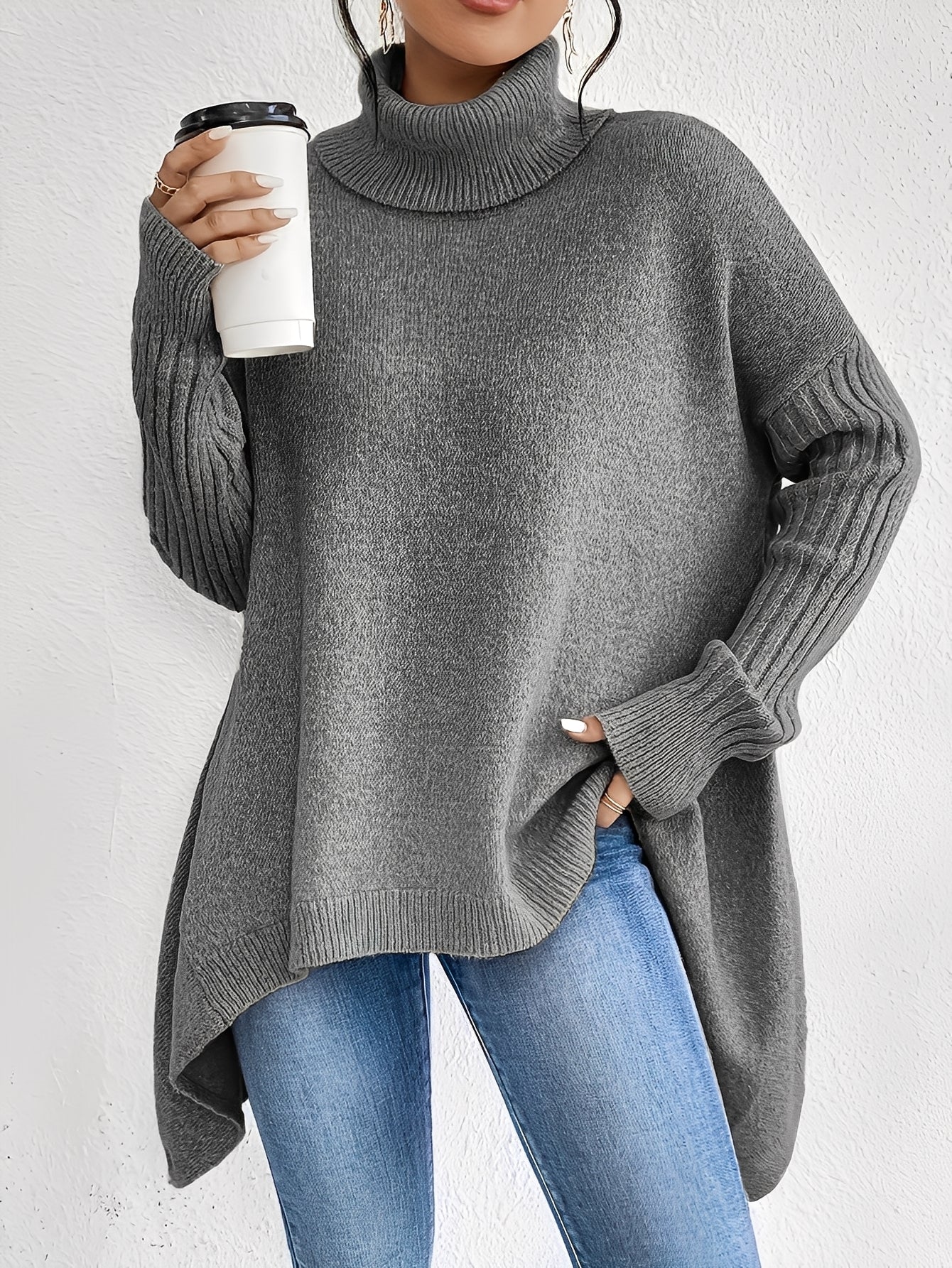 Jessica - Turtleneck cashmere sweater for women