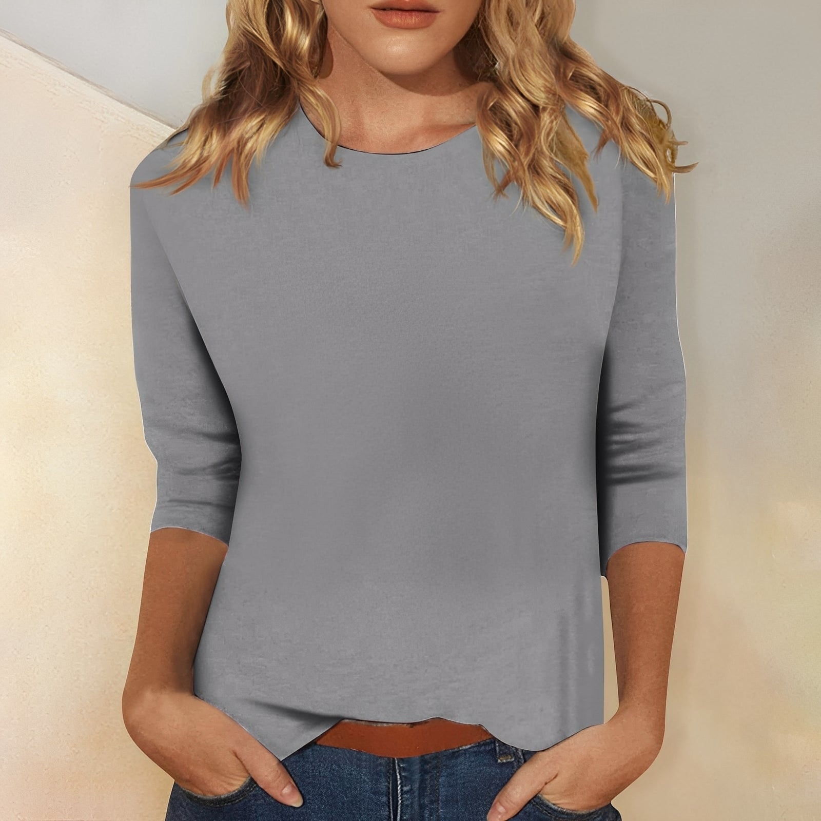 Katherina - T-shirt col rond confortable