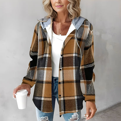 Martina - Manteau en laine décontracté avec capuche pour femmes