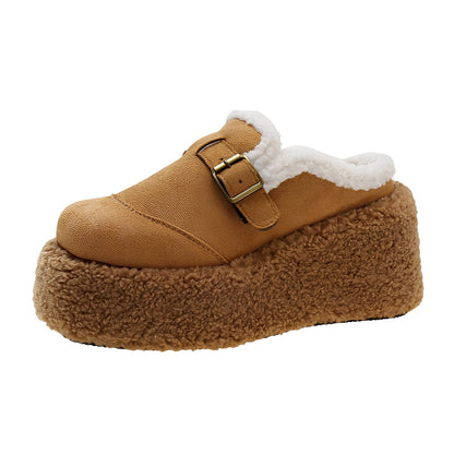 Gabriella - Chaussures compensées décontractées avec intérieur en laine pour femmes