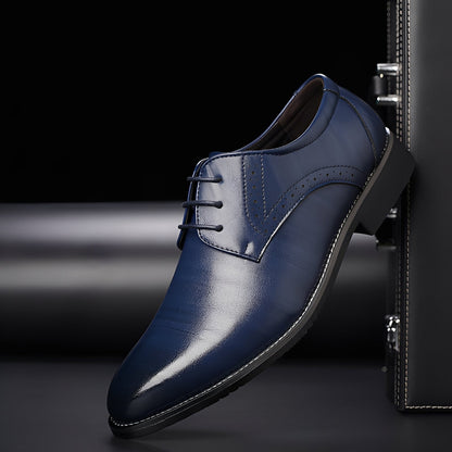 Kendrick - Chaussures habillées classiques en cuir pour hommes