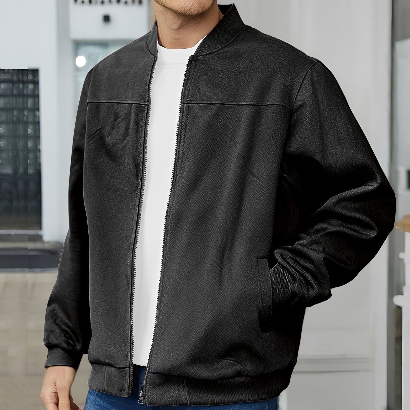 Aiden – Blouson bomber pour homme – style décontracté
