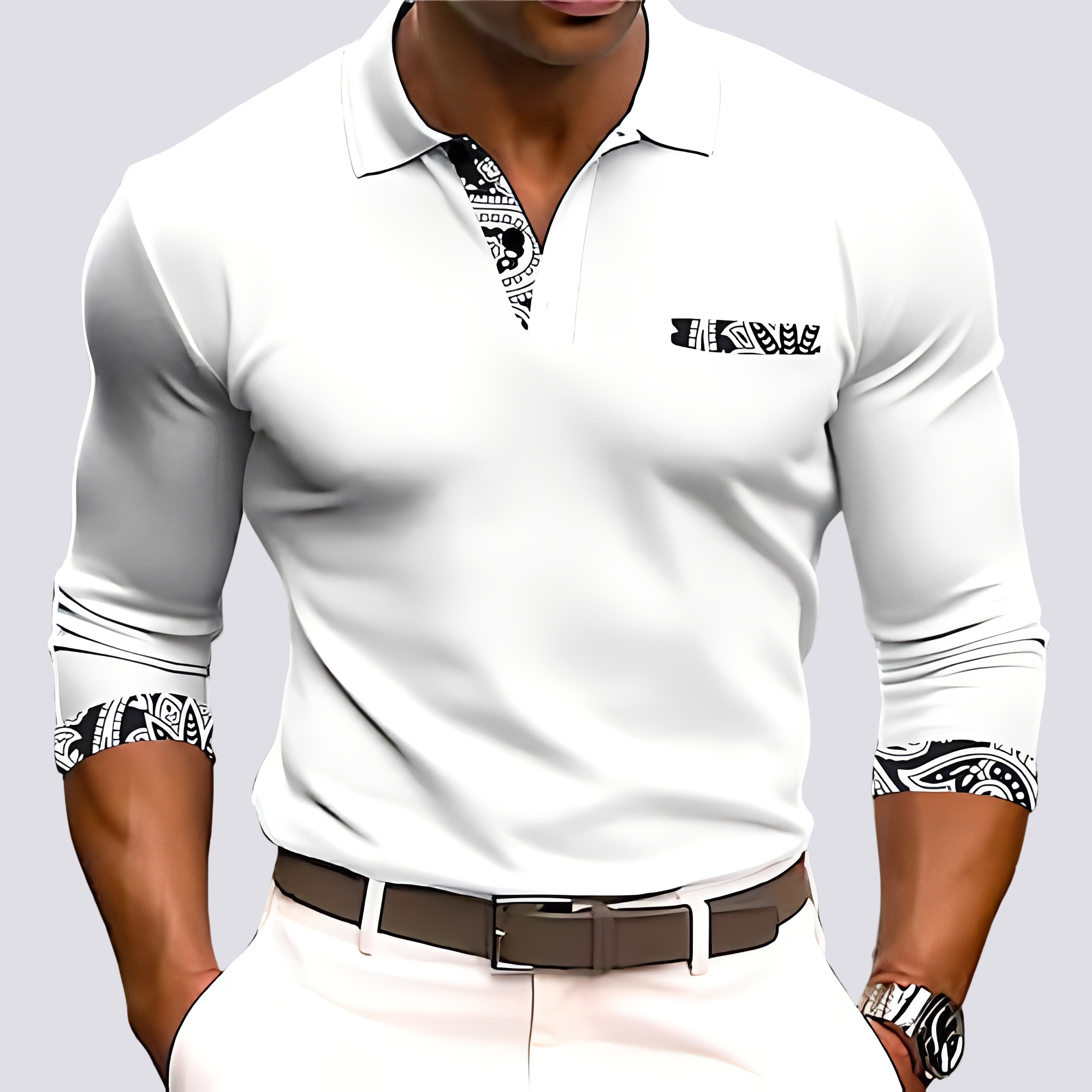 Hamish - Chemise à manches longues élégante pour hommes