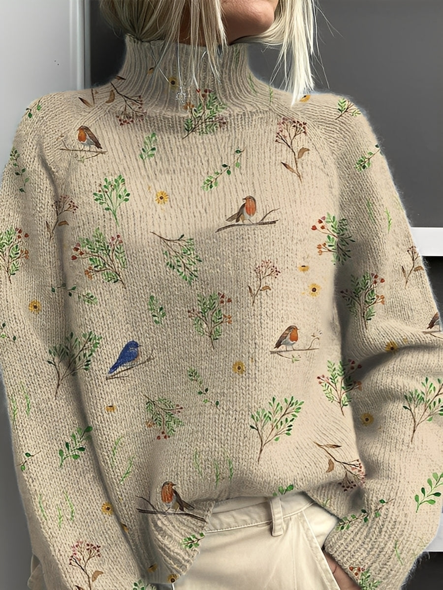 Amy - Pull femme élégant à col roulé