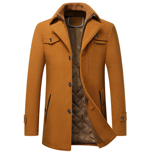 Keith - Thick and elegant wool coat for men