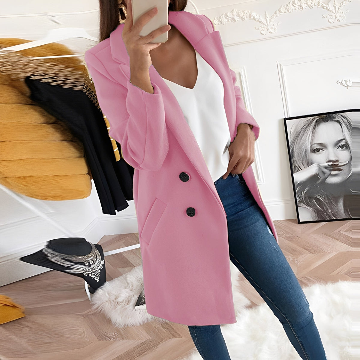 Chantal - Manteau d'hiver long élégant pour femmes