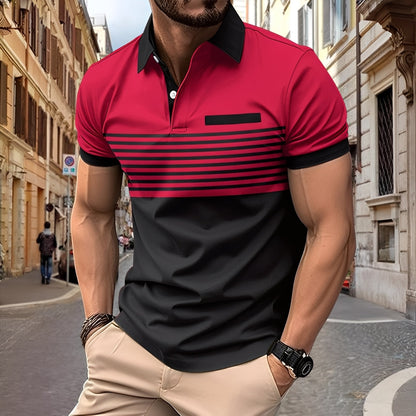 Derryl - Polo à rayures chic pour hommes