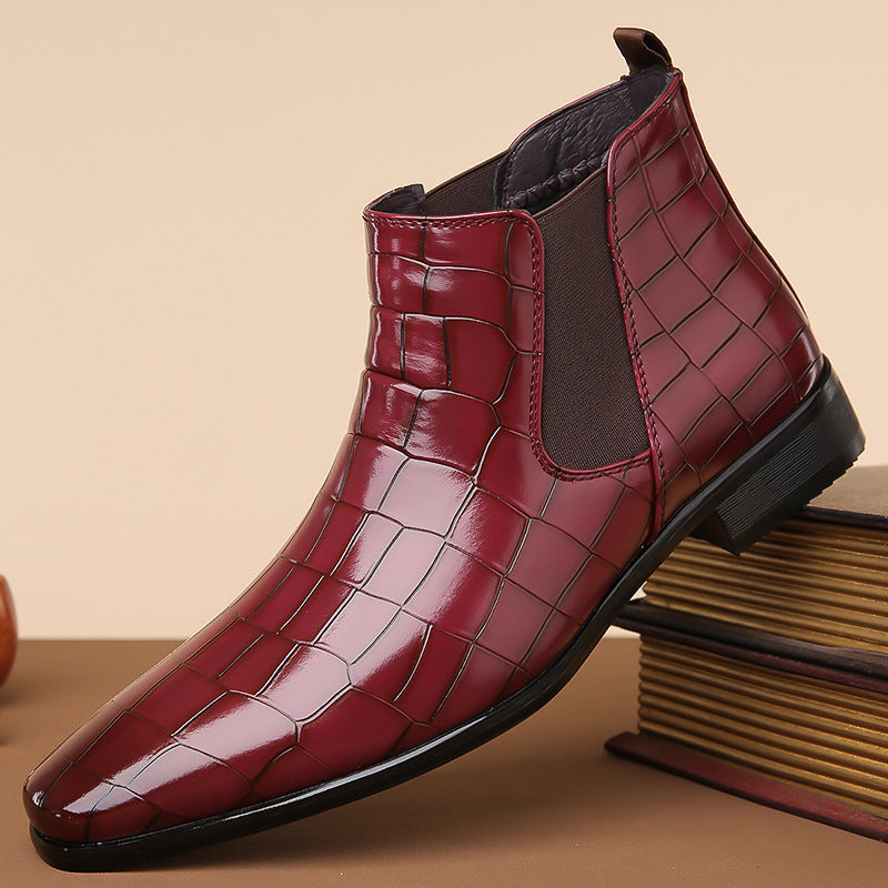 Gladwin - Bottes formelles en cuir brillant pour hommes