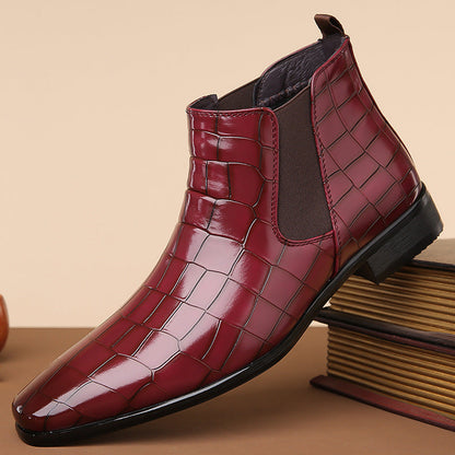 Gladwin - Bottes formelles en cuir brillant pour hommes
