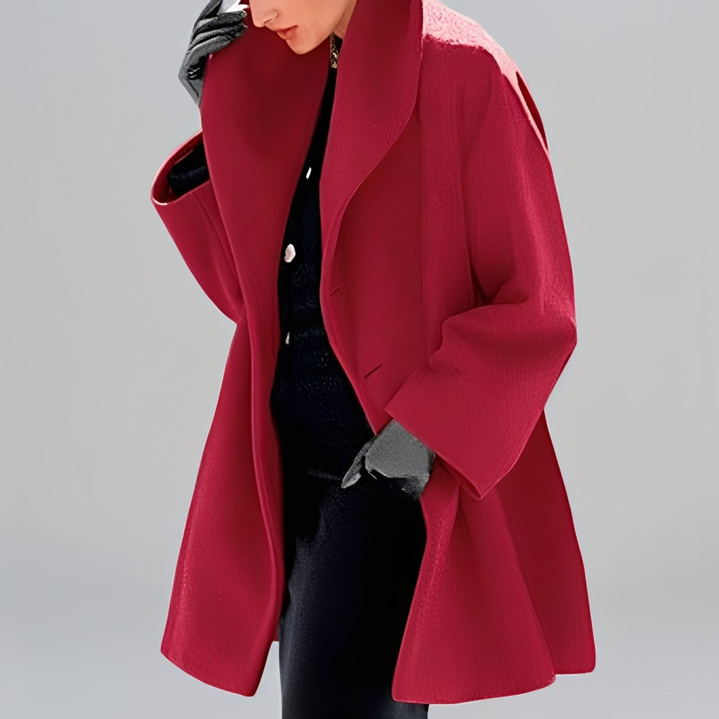 Natalia - Veste ample et tendance en laine pour femmes