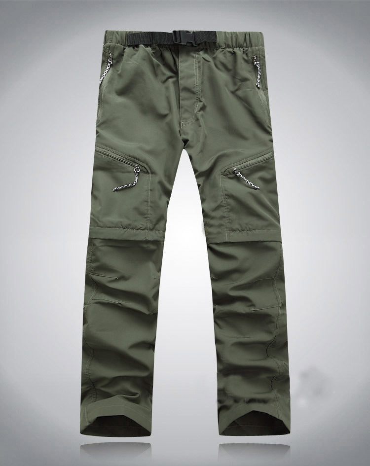 Derryl - Pantalon pratique élastique Zip-Off pour hommes