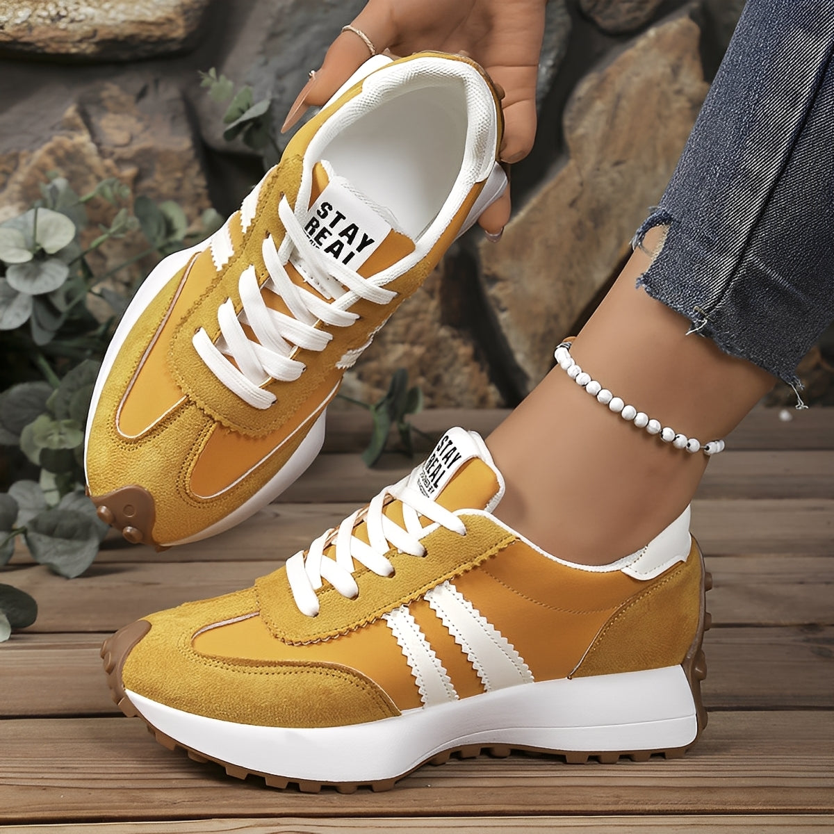 Lauren - Chaussures de loisir avec semelle épaisse pour femmes