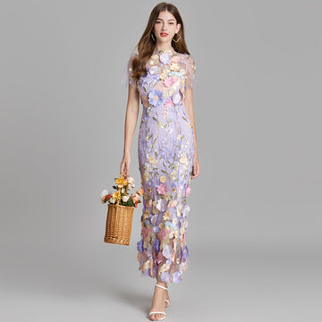 Nina - Robe élégante avec broderie florale pour filles