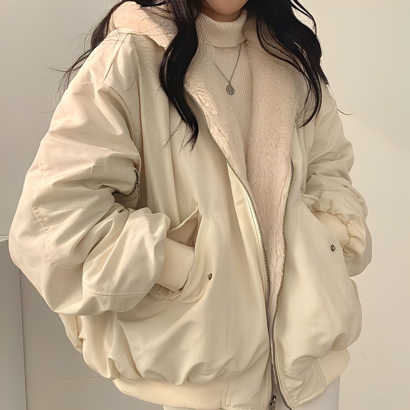 Jasmine - Manteau douillet, moderne et ample pour femmes