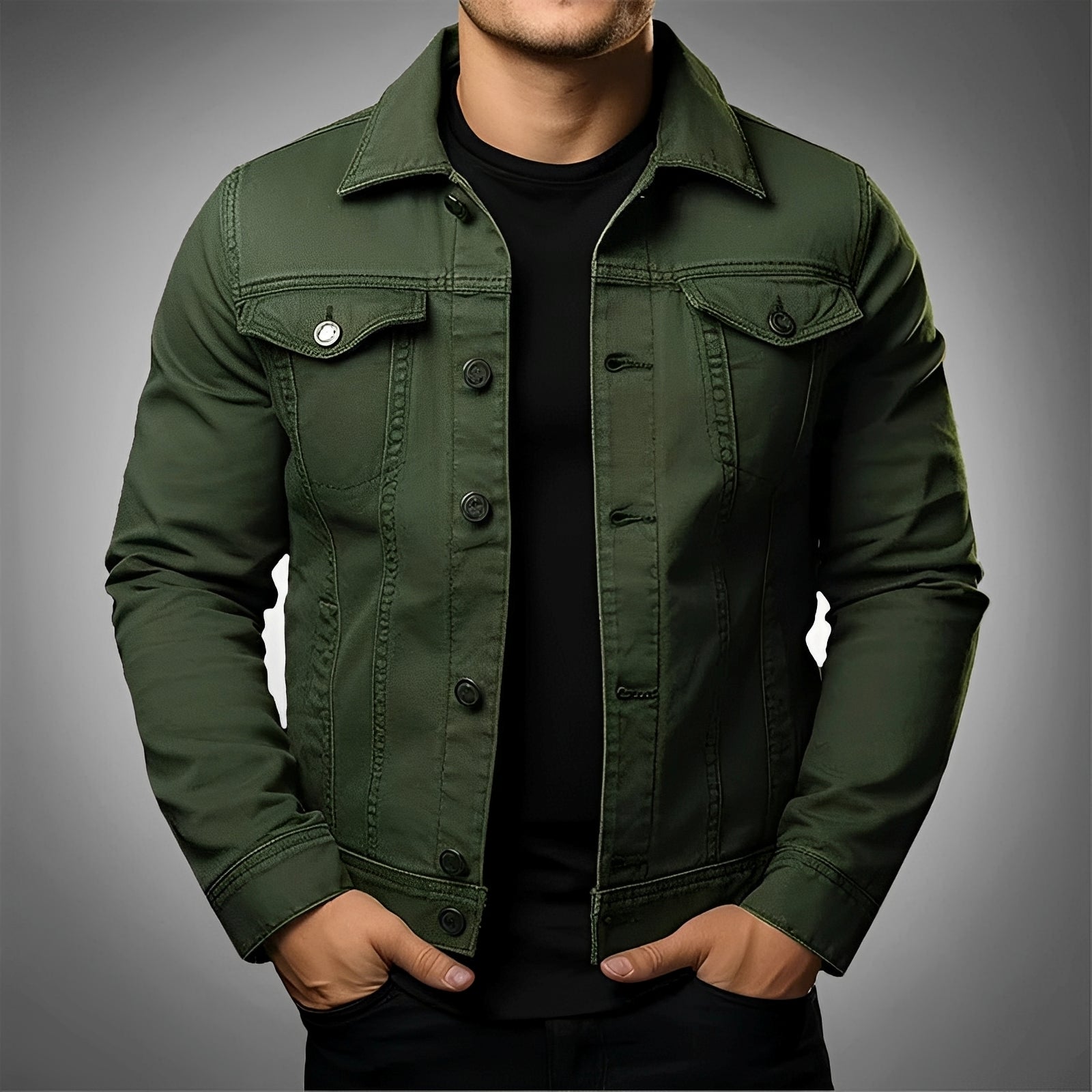Leroy - Veste en jean stylée pour hommes