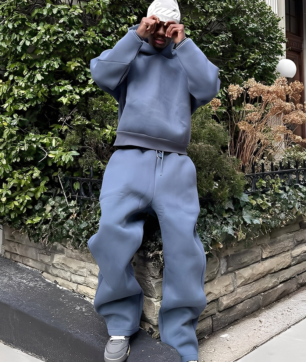 Marco - Set of loose and casual hooded sweatshirt for men