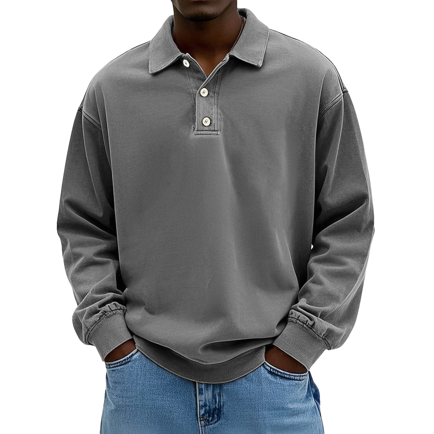 Caspian - Polo à manches longues pour hommes