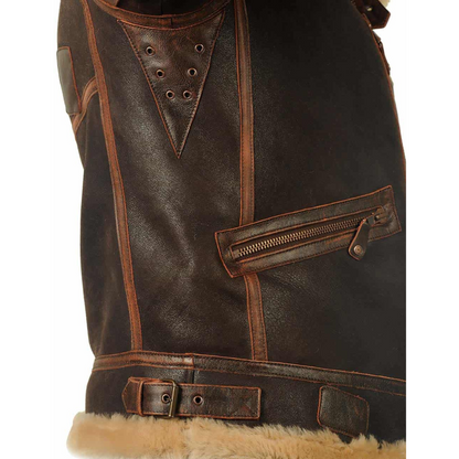 William - Manteau rétro pour hommes, épais et chaud