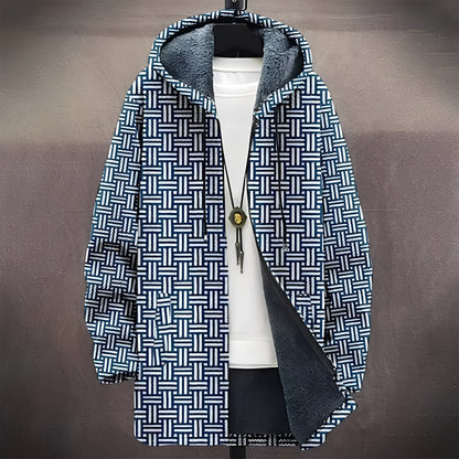 Wiley - Manteau stylé et polyvalent avec motif pour hommes