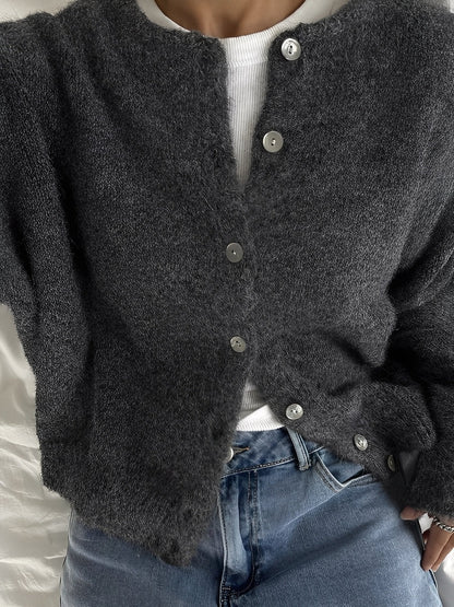 Rowena - Manteau vintage en laine avec boutons pour femmes