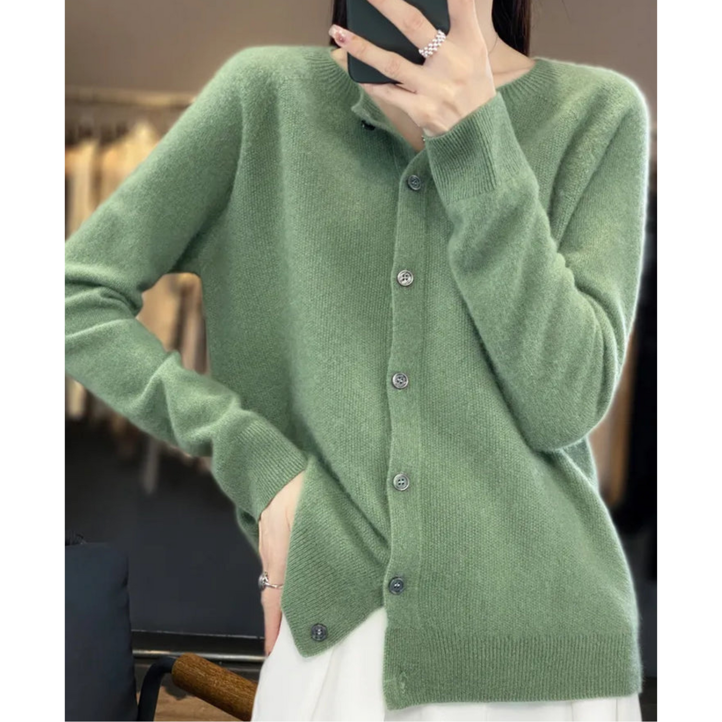 Ina - Pull col rond en cachemire
