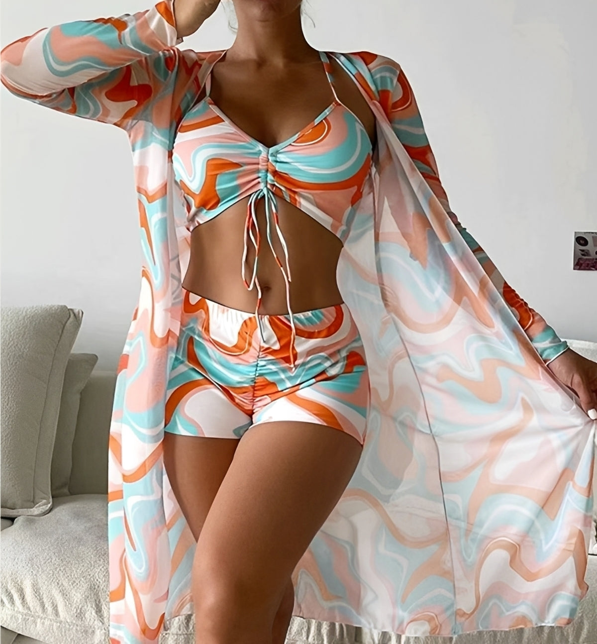 Nancy - Ensemble de maillot de bain trois pièces