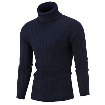 Patrick - Elegant knitted sweater with a turtleneck for men
