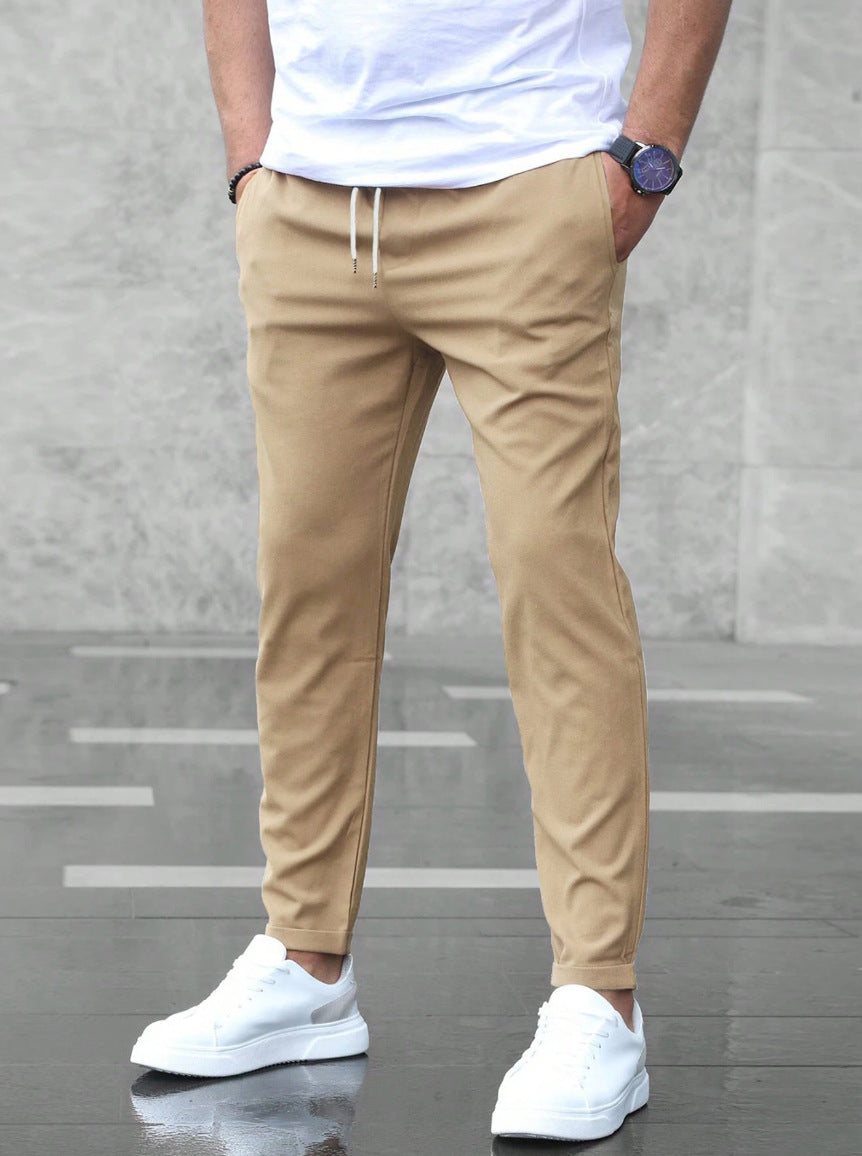 Allan - Pantalon étroit et décontracté pour hommes avec cordon