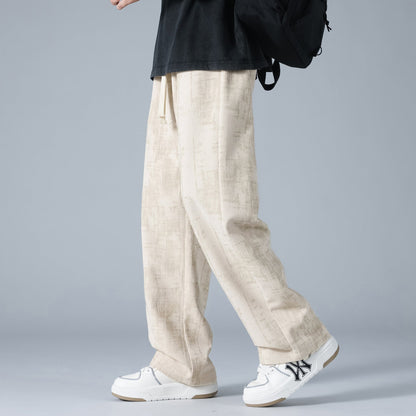 Larry - Elegant and loose corduroy jogging pants for men
