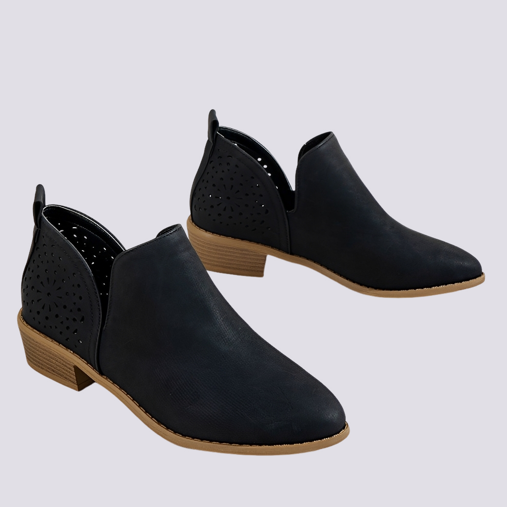 Megan - Elegant vintage leather shoes for women